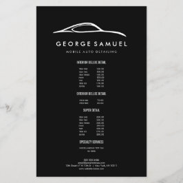 Anpassad bildelarparation & Modern bilpolering Flygblad