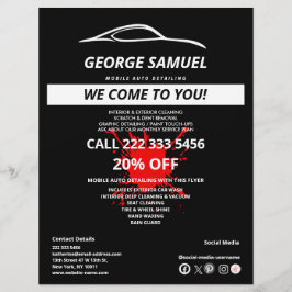 Anpassad bildelarparation & Modern bilpolering Reklamblad