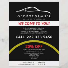 Anpassad bildelarparation & Modern bilpolering Reklamblad