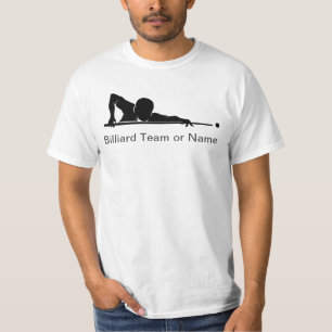 Anpassad Biljard Pool Liga Lagutrustning T Shirt