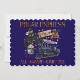 Anpassad Biljett för Polar Express Inbjudningar