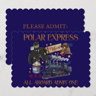 Anpassad Biljett för Polar Express Inbjudningar