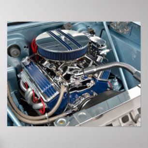 Anpassad bilmotor poster