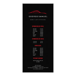 Anpassad bilreparation & Modern bilvård Reklamkort