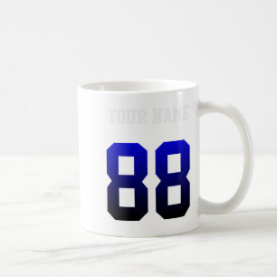 Anpassad blå nummer 88 personlig T-shirt Kaffemugg
