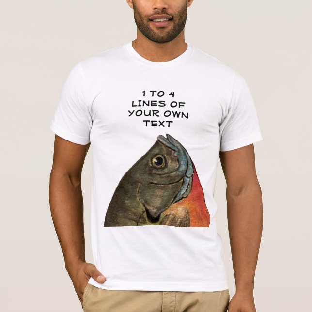 Anpassad blå t-shirt (Framsida)