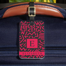 Anpassad Black Rosa Abstrakt Mönster