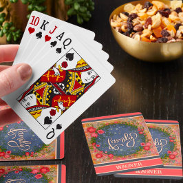 Anpassad Blommigt för Modern Roligt-Trendig i Namn Casinokort