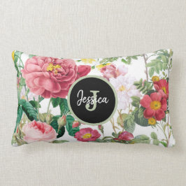 Anpassad Blommigt Ro Vintage Vår Garden Lumbarkudde