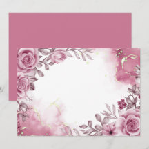 Anpassad blomster- rosa ros