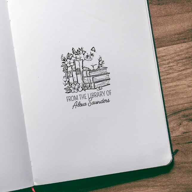 Anpassad blomsterkatt stämpel (Skapare uppladdad)