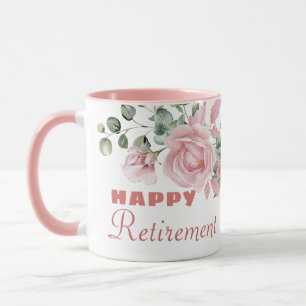 Anpassad blomsterlycka vid pension mugg