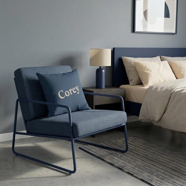 Anpassad Blue/Vanilla Namn Kudd Kudde (Skapare uppladdad)