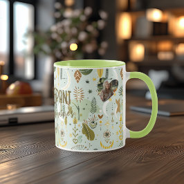 Anpassad Boho Chic Natur Mugg - Personligt Namn