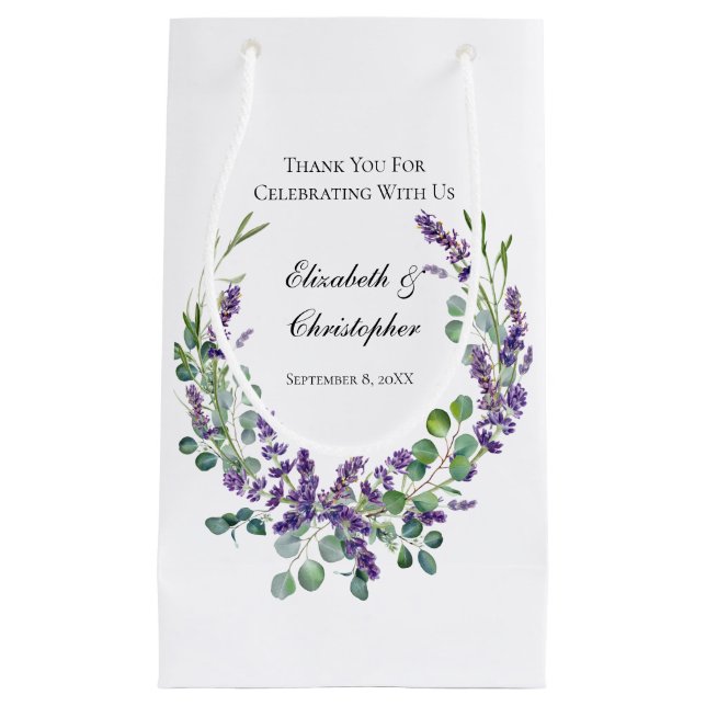 Anpassad Boho Lavendel Eukalyptus Bröllop (Framsidan)