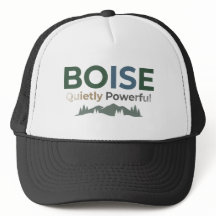 Anpassad Boise läderlapp Trucker Hatt