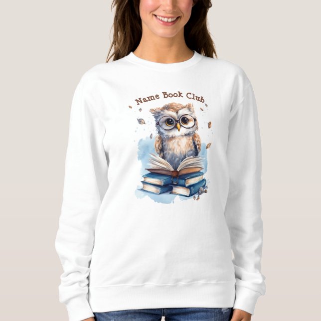 Anpassad Bokklubb, Uggla T Shirt (Framsida)