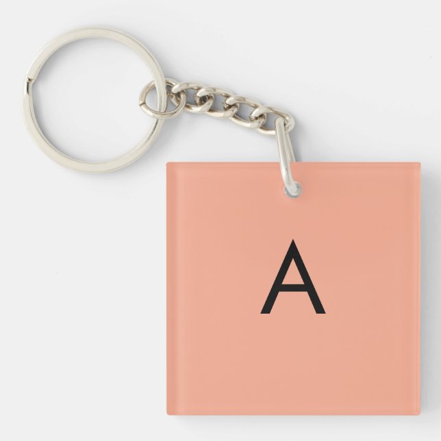 Anpassad bokstavsmonogram Persika  (Framsidan)