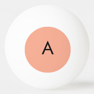Anpassad bokstavsmonogram persika pingisboll