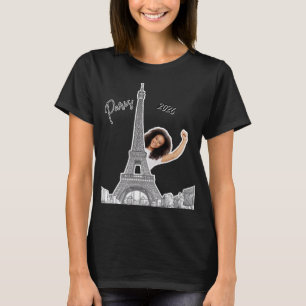 Anpassad Bonjour 2026: Eiffeltornet Souvenir T Shirt