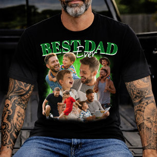 Anpassad Bootleg 90-tal Bästa Pappa Någon Gång Fot T Shirt