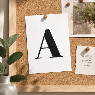 Anpassad brevkort   Vit initial brevkort Vykort