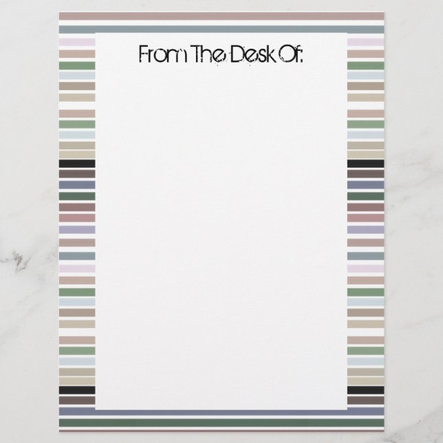 Anpassad brevpapper med ränder (Framsida)
