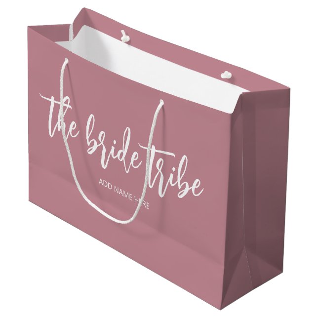 Anpassad Bride Tribe Dusty Rose Bröllop  (Framsidan Vinklad)