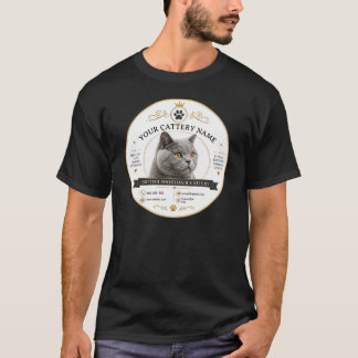 Anpassad Brittisk Korthår-katthus   T Shirt