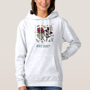 Anpassad broderi Botanisk vildblomma Mamas trädgår T Shirt