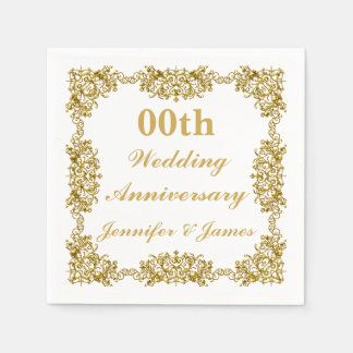 Anpassad Bröllop-årsdag Pappersservett