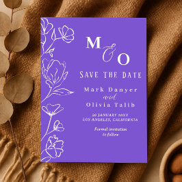 Anpassad bröllopsannonsering - Spara datum-kort Spara Datumet