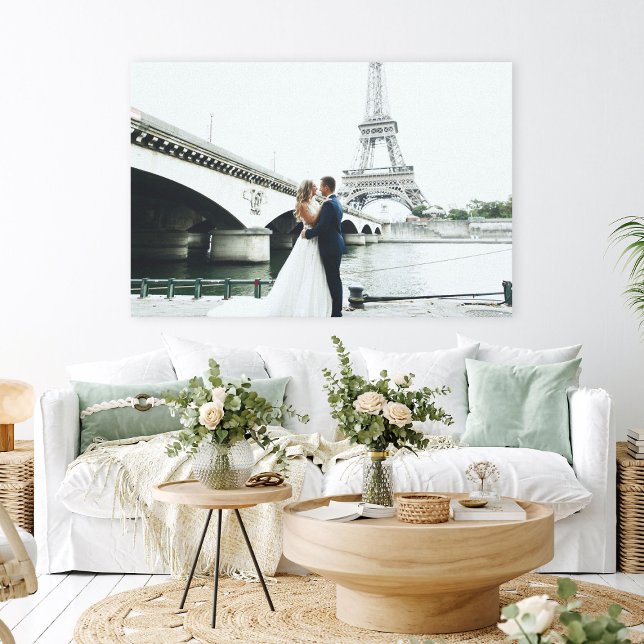 Anpassad bröllopsfoto realistisk canvastryck (Custom Wedding Photo Real Canvas Print
)