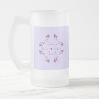 Anpassad bröllopsnamnpresent frostad glas mugg