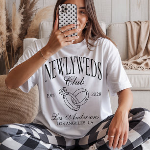 Anpassad brud & brudgum T-shirt, herr & fru Smekmå T Shirt