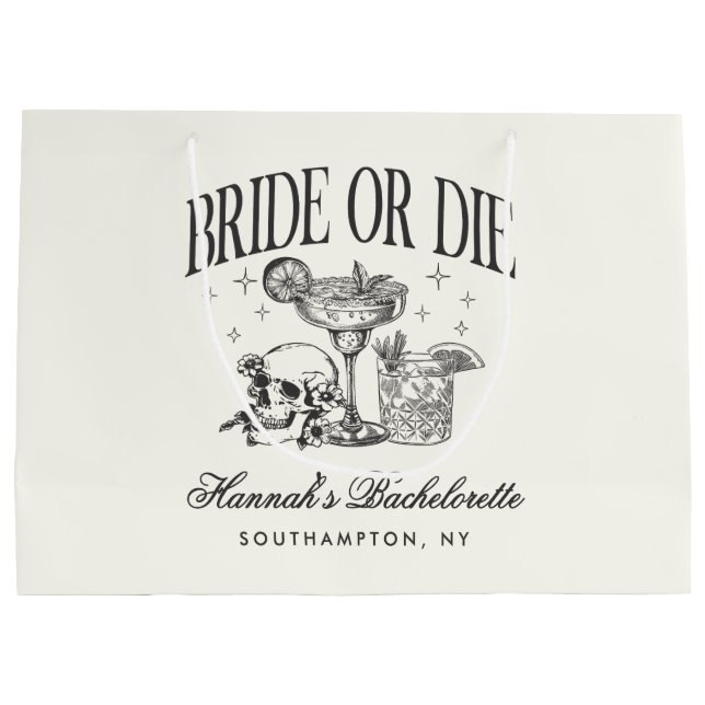 Anpassad Brud Eller Dö Möhipparty Cocktailfest (Baksidan)