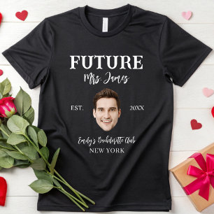Anpassad Brudgum Ansikte Bach Social Klub Brud Eng T Shirt
