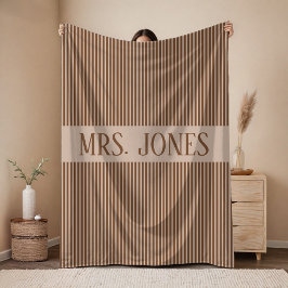 Anpassad brun filt för par som bröllopsgåva till n