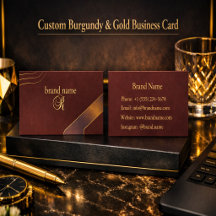 Anpassad Burgundy & Guld