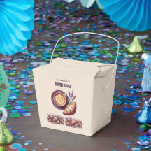 Anpassad Caffé Merch Vintage Croissant Med Lavende