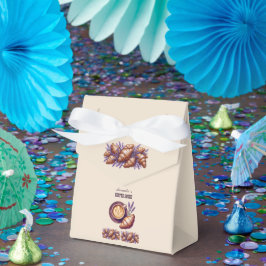 Anpassad Caffé Merch Vintage Croissant Med Lavende Presentaskar