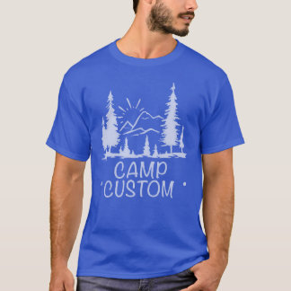 Anpassad Camp retro T Shirt
