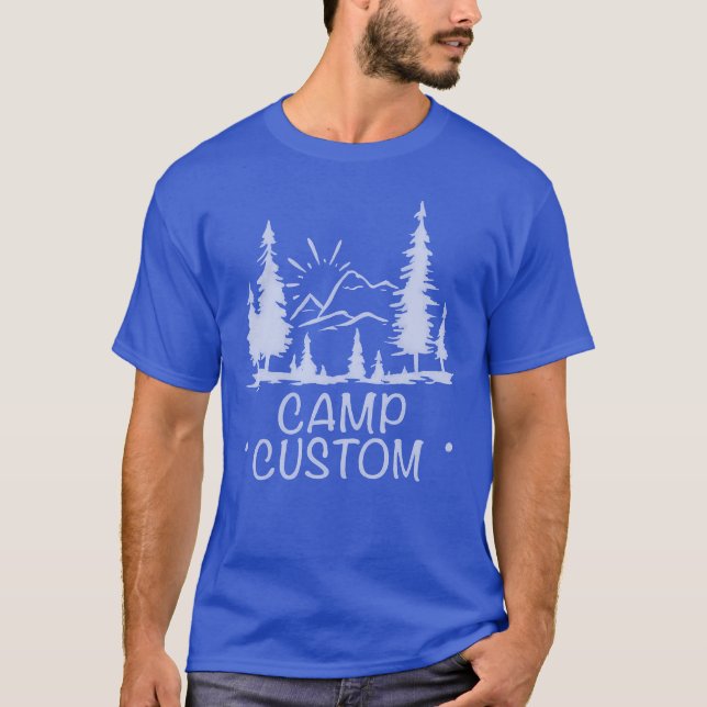 Anpassad Camp retro T Shirt (Framsida)