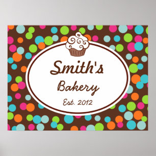 Anpassad Candy Sprinkles-skylt Skriv ut Poster