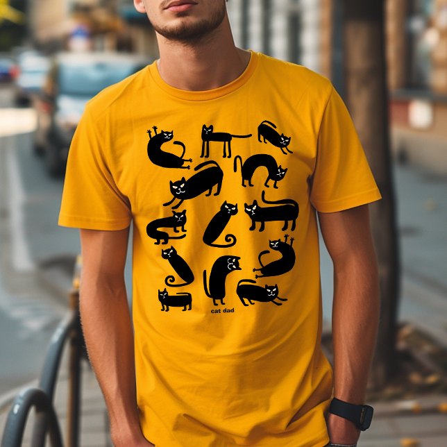 Anpassad Cat Dad Mom Tröja | Rolig Cat Lover Tröja (Personalized Cat Dad Shirt | Funny Cat Lover Shirt)