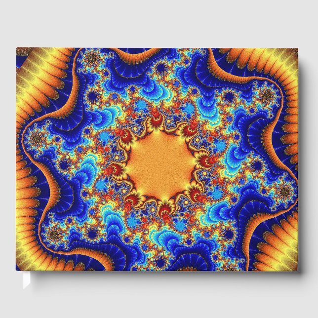 Anpassad Celestial Fractalscope Gästbok (Framsida)