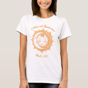 Anpassad Celestial Rendezvous Eclipse T Shirt