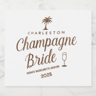 Anpassad Charleston Champagne Brud Möhippa