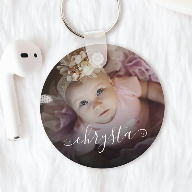 Anpassad Chic för foto-Söt i Namn Baby Nyckelring (Skapare uppladdad)