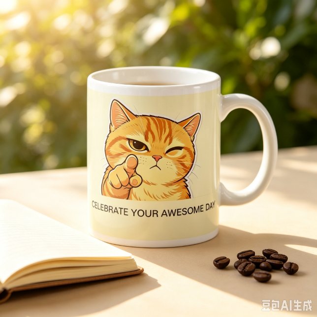 Anpassad chic Sassy Orange Katt Mugg  (Sassy winking orange cat coffee mug, fun humorous gift to celebrate a special awesome day.)